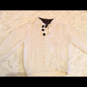 Boy’s Cherokee Cream Cable Knit Sweater.
